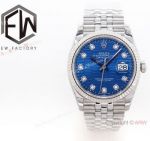 EW Factory Rolex Datejust 36MM Blue Motif Jubilee Watch Cal.3235 for sale